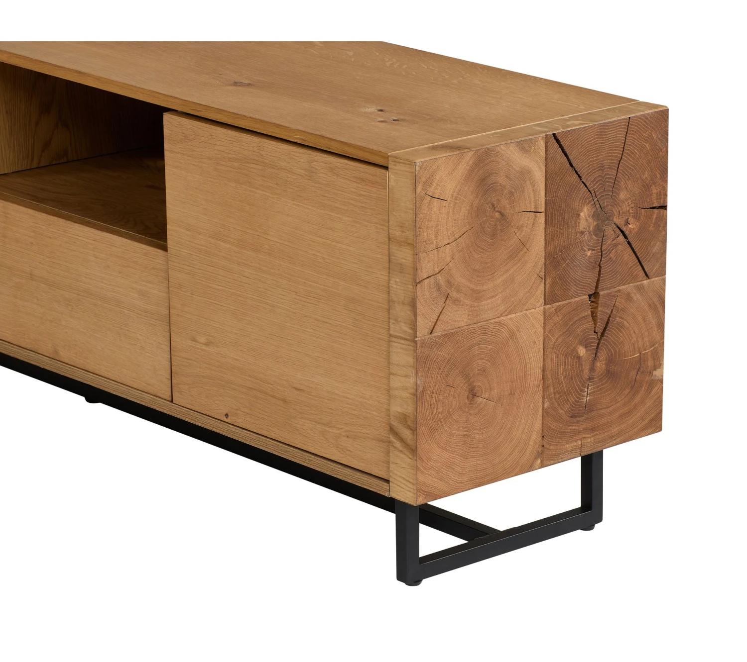 De gros 💯 Long meuble TV L.180 imitation TIME chêne WOODS ⌛ 6 De gros 💯 Long meuble TV L.180 imitation TIME chêne WOODS ⌛ – Image 4