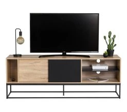 Promo ✨ Meuble TV L.180 TIME imitation chêne VINCENTE 🔔 13 Promo ✨ Meuble TV L.180 TIME imitation chêne VINCENTE 🔔 -Espace Déco Magasin 4894223231596 F