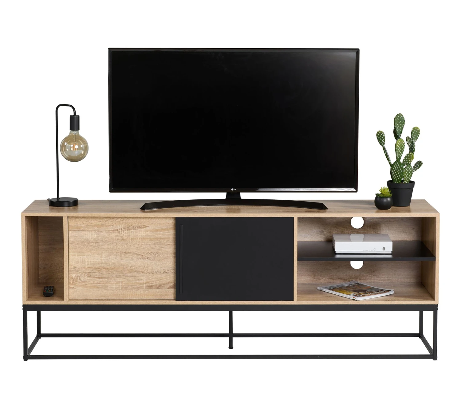 Promo ✨ Meuble TV L.180 TIME imitation chêne VINCENTE 🔔 5 Promo ✨ Meuble TV L.180 TIME imitation chêne VINCENTE 🔔 – Image 3