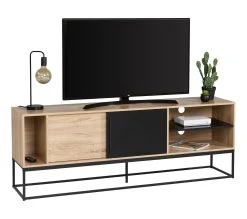 Promo ✨ Meuble TV L.180 TIME imitation chêne VINCENTE 🔔 14 Promo ✨ Meuble TV L.180 TIME imitation chêne VINCENTE 🔔 -Espace Déco Magasin 4894223231596 Q