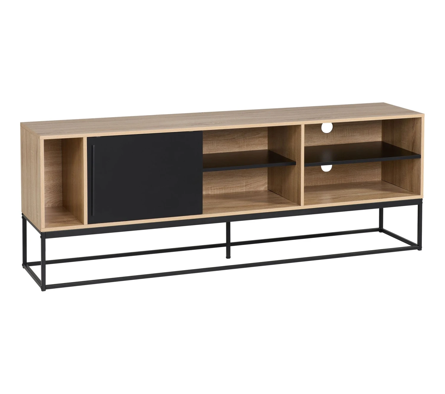 Promo ✨ Meuble TV L.180 TIME imitation chêne VINCENTE 🔔 7 Promo ✨ Meuble TV L.180 TIME imitation chêne VINCENTE 🔔 – Image 5