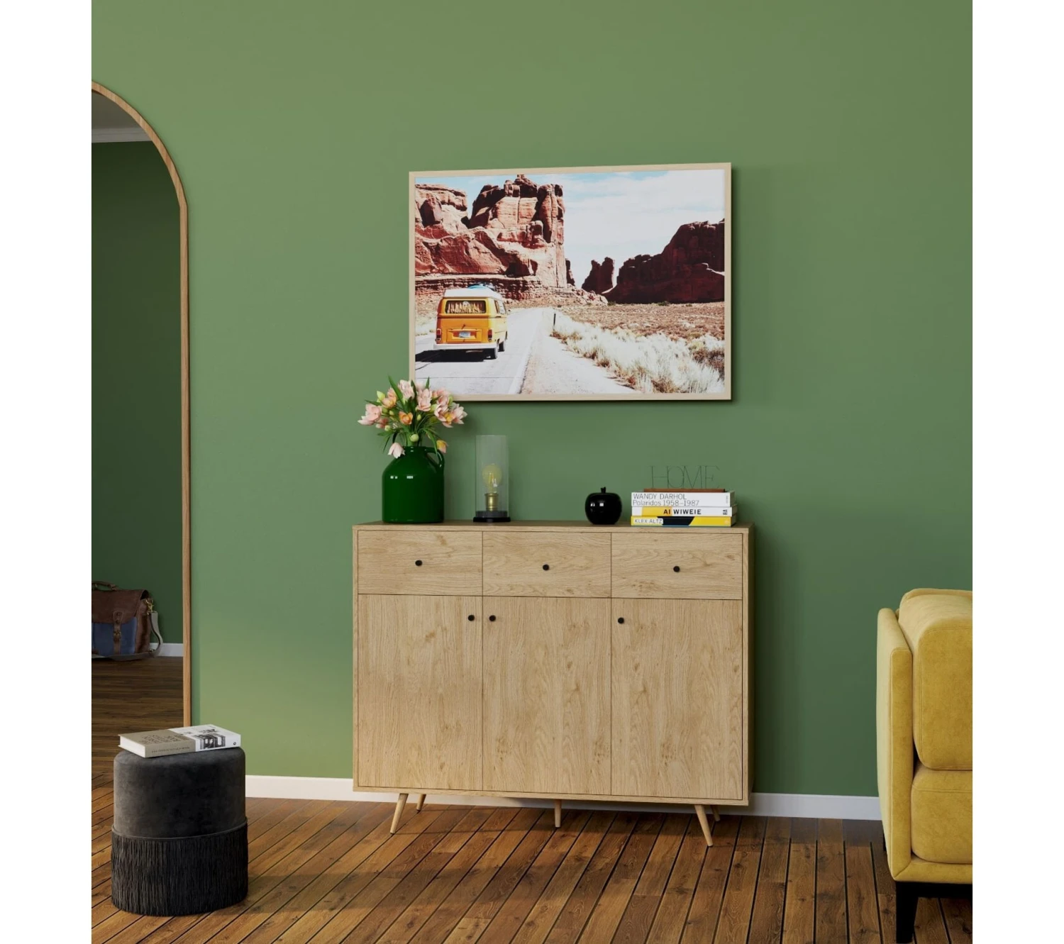 Acheter ⭐ TIME Rangement 3 portes 3 tiroirs COLUMBUS imitation chêne 😍 3 Acheter ⭐ TIME Rangement 3 portes 3 tiroirs COLUMBUS imitation chêne 😍