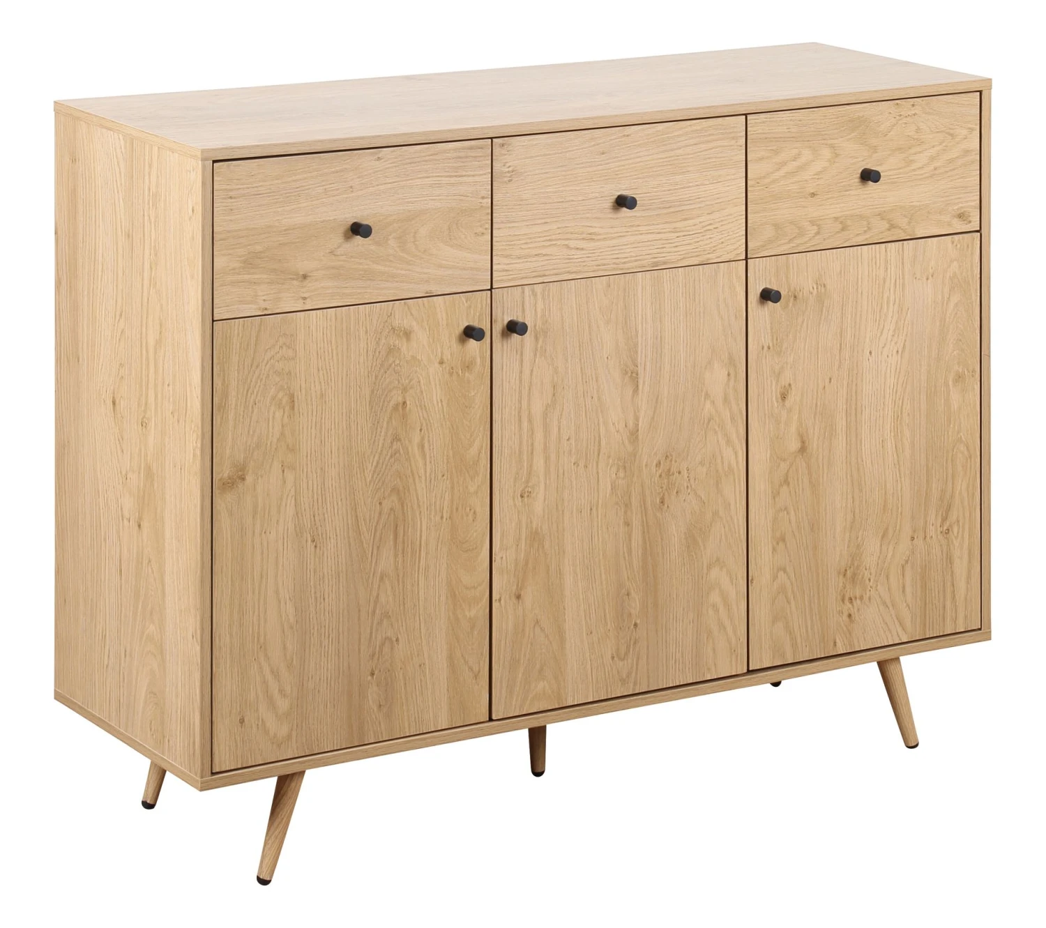 Acheter ⭐ TIME Rangement 3 portes 3 tiroirs COLUMBUS imitation chêne 😍 5 Acheter ⭐ TIME Rangement 3 portes 3 tiroirs COLUMBUS imitation chêne 😍 – Image 3