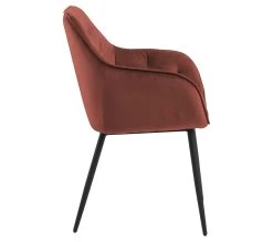 Meilleure affaire ⭐ TIME chaise velours BROOKE corail 🧨 -Espace Déco Magasin 5713941114631 Z2