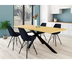 Offres 🛒 TIME Table L.220 HEAVEN plaqu&eacute;e ch&ecirc;ne sauvage 🎉 -Espace Déco Magasin 5713941207463 AMB3D 282235