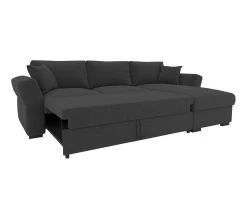 Le moins cher 🤩 TIME Canap&eacute; convertible m&eacute;ridienne r&eacute;versible CASABLANCA tissu Bergamo graphite 97 🧨 -Espace Déco Magasin 5907690901561 Z2