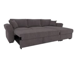 Meilleur prix 🌟 TIME Canap&eacute; convertible m&eacute;ridienne r&eacute;versible CASABLANCA tissu Enjoy marron glac&eacute; 5 😉 -Espace Déco Magasin 5907690901677 VO