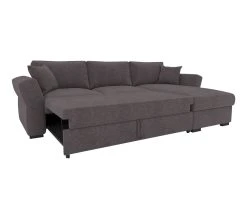 Meilleur prix 🌟 TIME Canap&eacute; convertible m&eacute;ridienne r&eacute;versible CASABLANCA tissu Enjoy marron glac&eacute; 5 😉 -Espace Déco Magasin 5907690901677 Z2