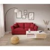 Grosses soldes ✨ TIME Canap&eacute; 3 places CASABLANCA tissu Apolo rouge 25 😍 -Espace Déco Magasin 5907690901837 AMB3D1