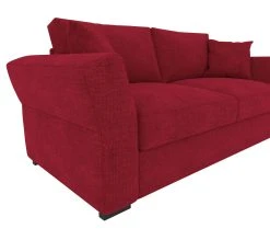 Grosses soldes ✨ TIME Canap&eacute; 3 places CASABLANCA tissu Apolo rouge 25 😍 -Espace Déco Magasin 5907690901837 D