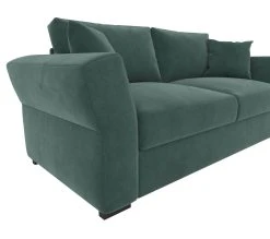 Bon marché ✔️ TIME Canap&eacute; 3 places CASABLANCA tissu Bella vert 👏 -Espace Déco Magasin 5907690901950 D