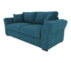 Offres ✨ TIME Canap&eacute; 3 places CASABLANCA tissu Bergamo bleu p&eacute;trole 86 🌟 -Espace Déco Magasin 5907690901967 P