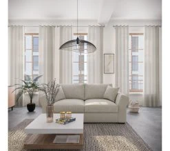 Meilleure vente ✨ TIME Canap&eacute; 3 places CASABLANCA tissu Malmo beige 5 ✨