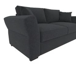 Coupon 🔔 TIME Canap&eacute; 3 places CASABLANCA tissu Malmo noir 96 ⌛ -Espace Déco Magasin 5907690902148 D