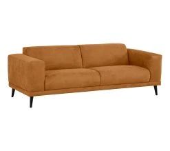 Promo 💯 TIME Canap&eacute; 3 places OSLO tissu Apache cognac 10 🤩 -Espace Déco Magasin 5907690917869 Q