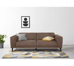 Bon marché 🛒 TIME Canapé 3 places OSLO tissu Apache taupe 13 ⭐