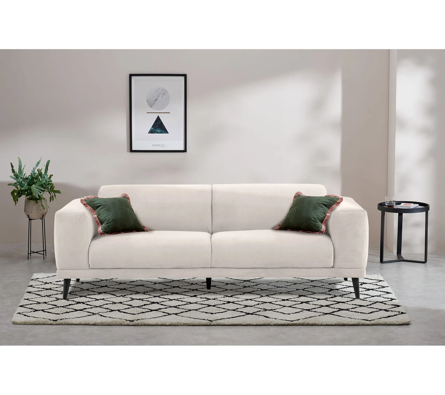 Meilleur prix 😀 TIME Canapé 3 places OSLO tissu bella galet(silver) ✨ 3 Meilleur prix 😀 TIME Canapé 3 places OSLO tissu bella galet(silver) ✨