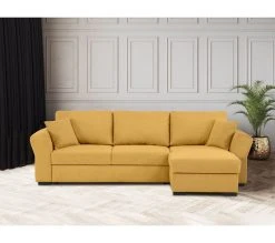 Acheter 😀 TIME Canapé convertible méridienne réversible CASABLANCA tissu Crown curcuma 10 ✨