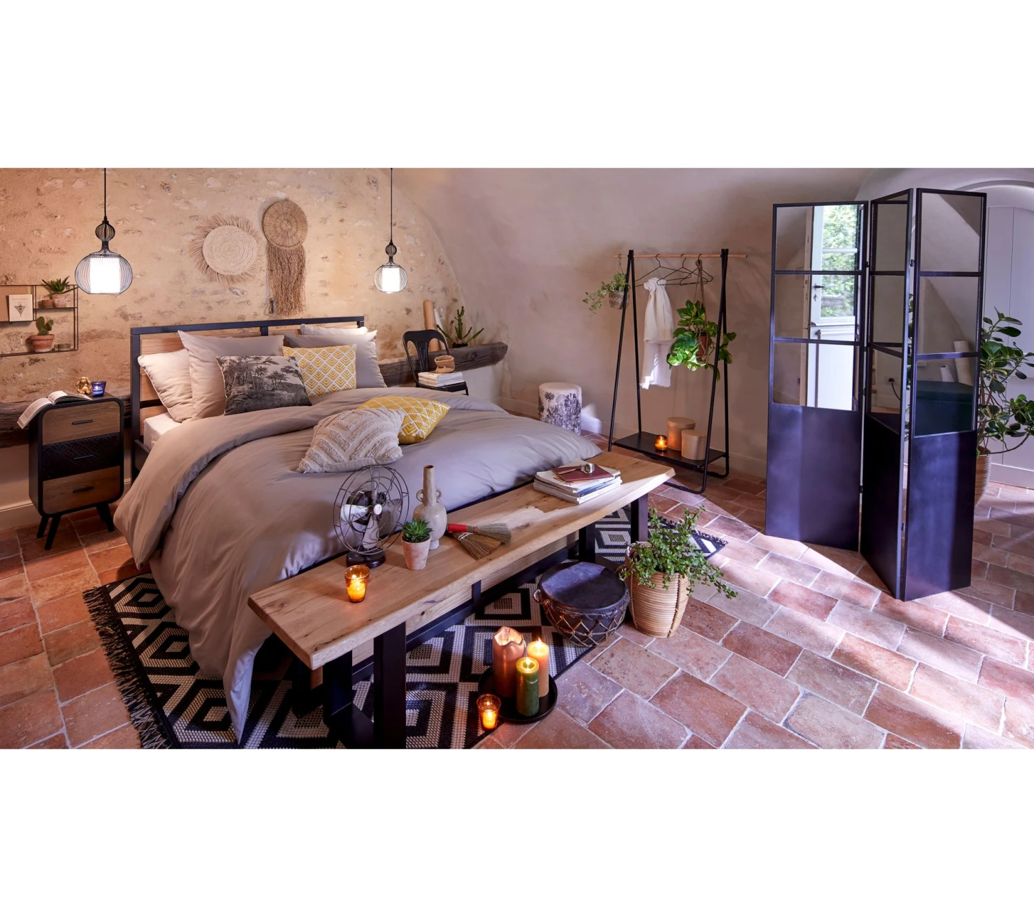 Bon marché 🎉 TIME Lit 140x190 cm ARTHUR anthracite et pin massif ⌛ 3 Bon marché 🎉 TIME Lit 140x190 cm ARTHUR anthracite et pin massif ⌛