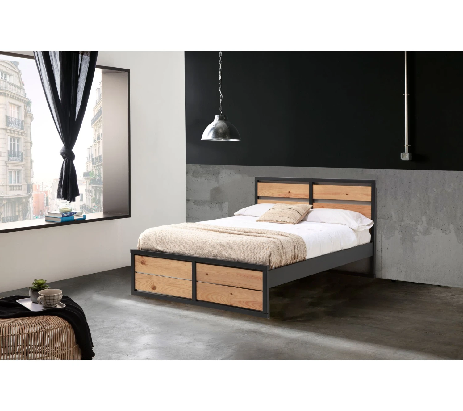 Bon marché 🎉 TIME Lit 140x190 cm ARTHUR anthracite et pin massif ⌛ 12 Bon marché 🎉 TIME Lit 140x190 cm ARTHUR anthracite et pin massif ⌛ – Image 10