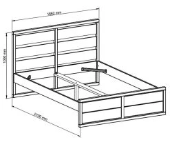 Tout neuf ❤️ TIME Lit 160x200 cm ARTHUR anthracite et pin massif ⭐ 15 Tout neuf ❤️ TIME Lit 160x200 cm ARTHUR anthracite et pin massif ⭐ -Espace Déco Magasin 8435178385253 Z1
